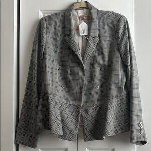 Rebecca Taylor Modern Plaid Blazer